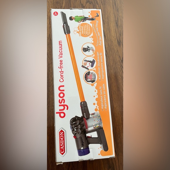 Kids Vacuum Cadson Dyson Cord-Free Vacuum Pretend Play for kids Real Suction NEW - Picture 2 of 6